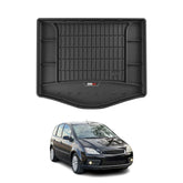 OMAC Premium Bandeja Maletero Alfombrilla para Ford C-Max 2003-2010 Negro TPE